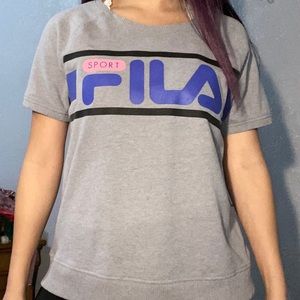 Grey FILA short sleeve shirt